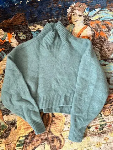 SNIDEL 라이트 그린 니트