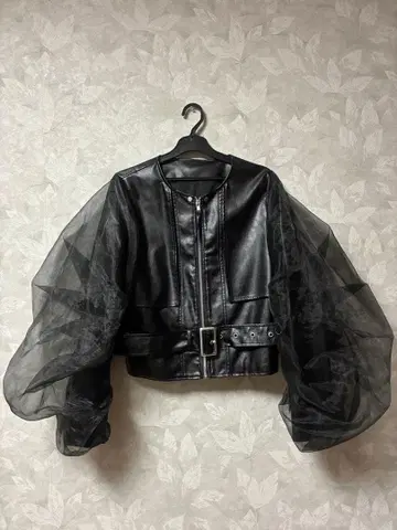 미카레 미카레 페이크 가죽 자켓 에코 가죽