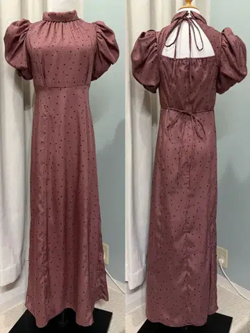 개더 퍼프 슬리브 원피스 SNIDEL