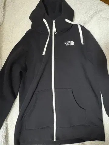 THE NORTH FACE 블랙 후드티 풀 집업 정품