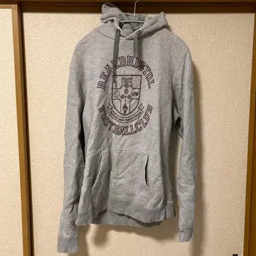 FCRB 그레이 후드 부착 후드티