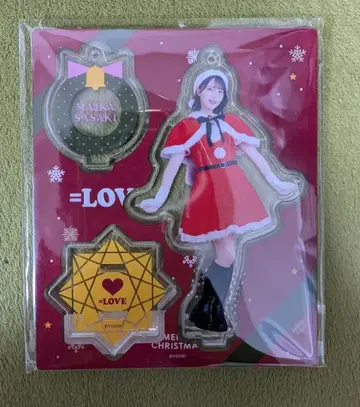 사사키 마이카 이코라브 =LOVE 아크릴 스탠드 키링 산타 의상