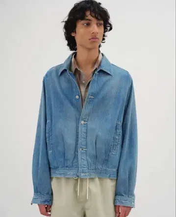 사이즈 4 AURALEE 25SS 데님 블루종