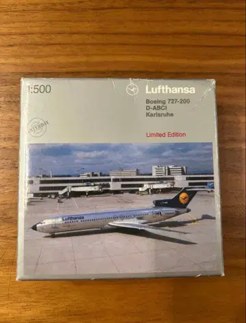 미사용 새상품 루프트한자 항공 보잉 727-200 1/500 herpa