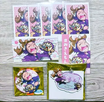 닌타마 산리오 콜라보 미키에몬 최애 파샤 캔뱃지 아크릴 키링