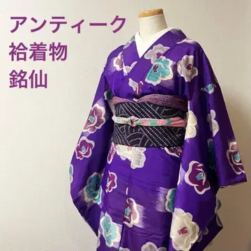 다이쇼 로망 명선 이중 기모노 앤티크 기모노 이척수 새상품급