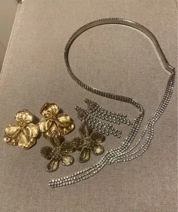 큐빅 귀걸이 머리띠 세트 판매