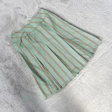 새상품급 [이스트 보이] (11호) 플리츠 스커트 스트라이프 민트 그린