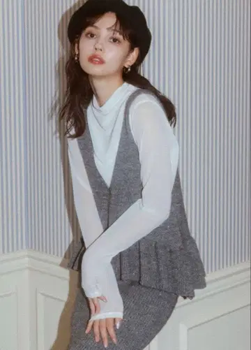 코코딜 스팽글 페플럼 베스트 x 시어 이너