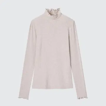 울트라 웜 히트텍 캐시미어 블렌드 리브 하이넥 T