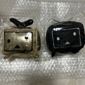 니코니코 초회의 TV짱 미니 스트랩 (골드, 블랙) 미개봉