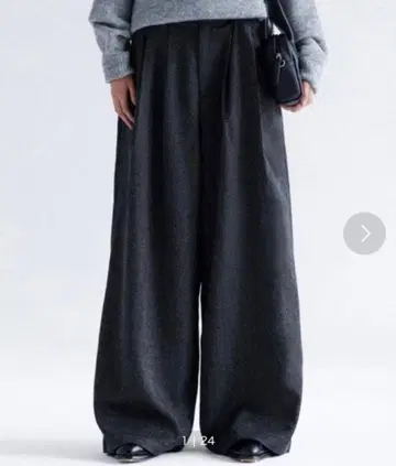 SINSS 3턱 와이드 스트레이트 슬랙스 M 사이즈