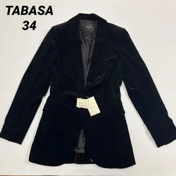 [ 택 포함 ] TABASA 블랙 테일러드 롱 자켓 34 사이즈