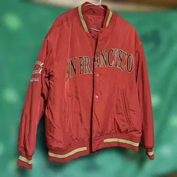 샌프란시스코 49ERS 바시티 자켓 빨간색