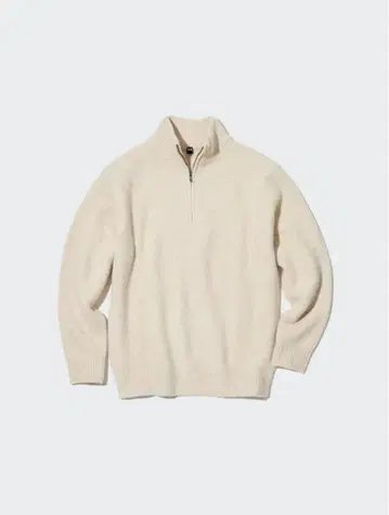 [ 유니클로 완판템 ] 수플레얀 하프 지퍼 스웨터