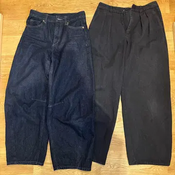 묶음 판매 GU 배럴 레그 팬츠