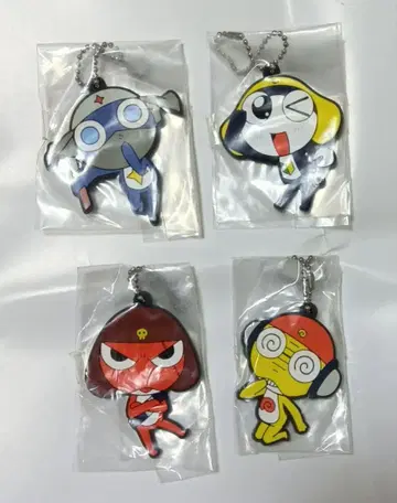 개구리 중사 케로로 아크릴 키링 4개 세트 미사용 미개봉품