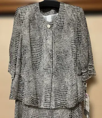 롱 스커트 셋업 실크 100%