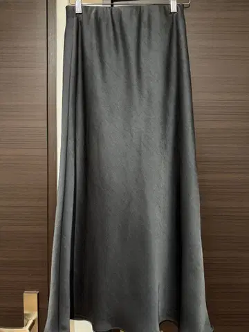 그레이 플레어 롱 스커트 M