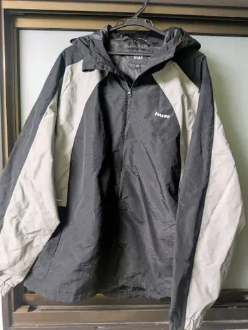 HUF 후드 부착 윈드브레이커 나일론 자켓 L