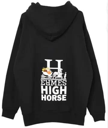 계정 PARIS HIGH HORSE 후디 카운트 블랙 후드티