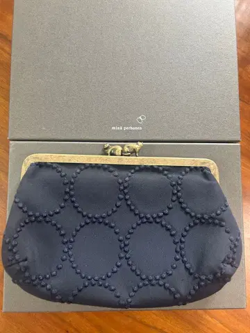 미나 페르호넨 mina perhonen 카들 파우치 탬버린 네이비