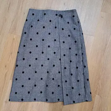 폴 스미스 38 도트 무늬 헤링본 타이트 스커트