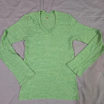 45R 45rpm 그린 V넥 긴팔 니트 사이즈 1