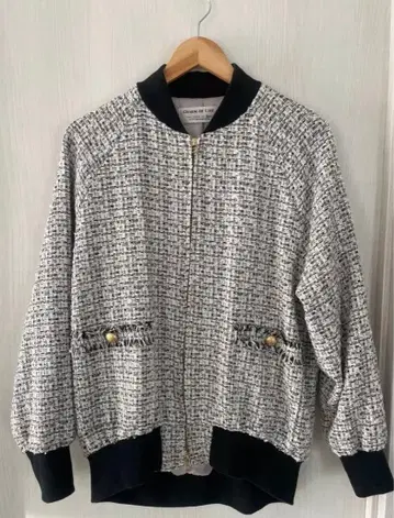 트위드 봄버 자켓