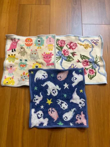 페일러 FEILER 손수건 used 3개 세트