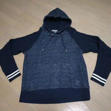 꼼 사 커뮨 네이비 후드티