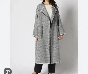 JEANASIS 트위드 롱 코트