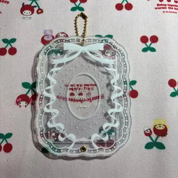 후쿠야 포토 카드 아크릴 프레임 그라데이션 레이스 화이트