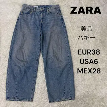 ZARA 자라 배기 데님 EUR 38 USA 6 새상품급