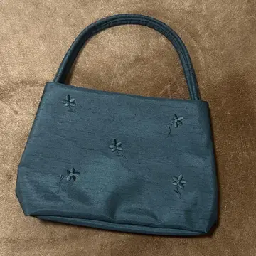 관혼상제 꽃무늬 자수 핸드백 블랙 포멀