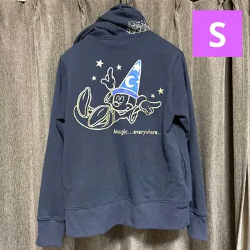 디즈니 리조트 미키 후드티 네이비 S