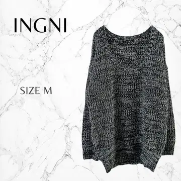 잉그 모드 스타일 성숙 캐주얼 스쿱넥 루즈핏 편안함 니트 M