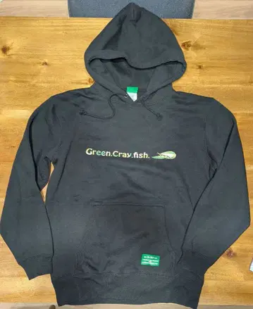 잇세이 Green Cray fish L 사이즈 후드티 블랙