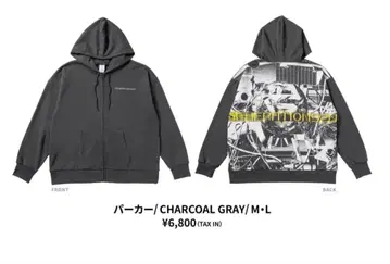 GENERATIONS 2.0 라이브 후드티 차콜 그레이 M 사이즈