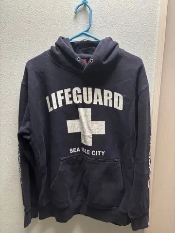 LIFEGUARD 후드티 네이비 SEAISLE CITY