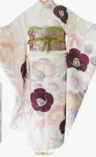 H L-아쉬 엘르-더스티 컬러 후리소데 [ 동백 ]