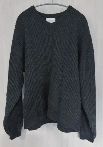 EPIC 남성용 니트 스웨터 차콜