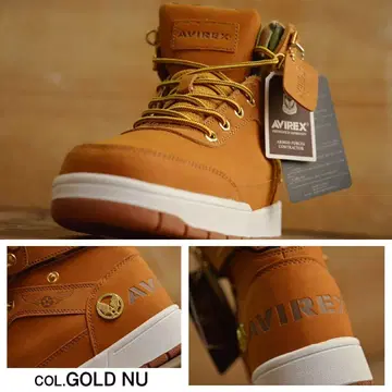 AVIREX BLIZZARD 천연 가죽 스니커즈 하이컷 AV1261