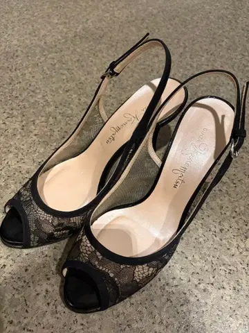 [긴자 카네마츠] 레이스 오픈토 샌들