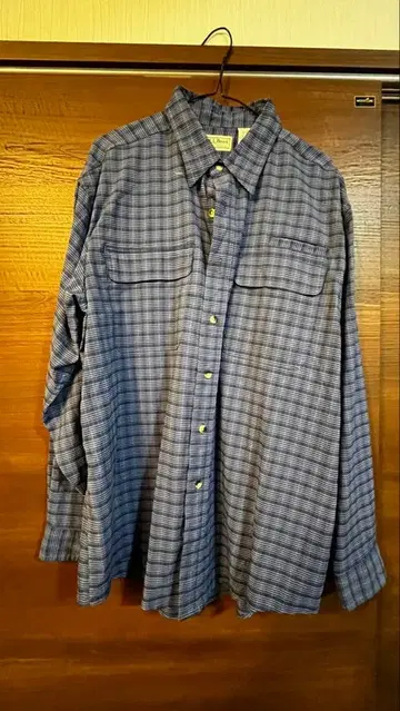 L.L.Bean 긴팔 셔츠 블루 계열 체크