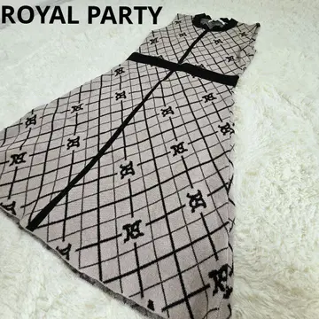 ROYAL PARTY 슬리브리스 무릎 기장 원피스