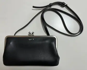 에네스베 숄더 지갑 가마구치 블랙