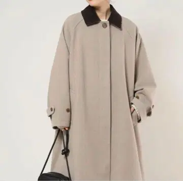 FREAK'S STORE 스텐카라 코트 베이지 브라운 오버 사이즈