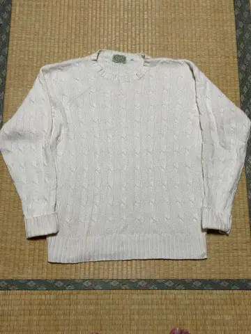 c17 씨세븐틴 코튼 케이블 짜임 스웨터