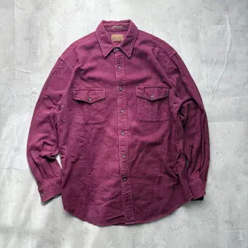 [ ST.JOHN'S BAY ] 90s 샤모아크로스 플란넬 셔츠 M